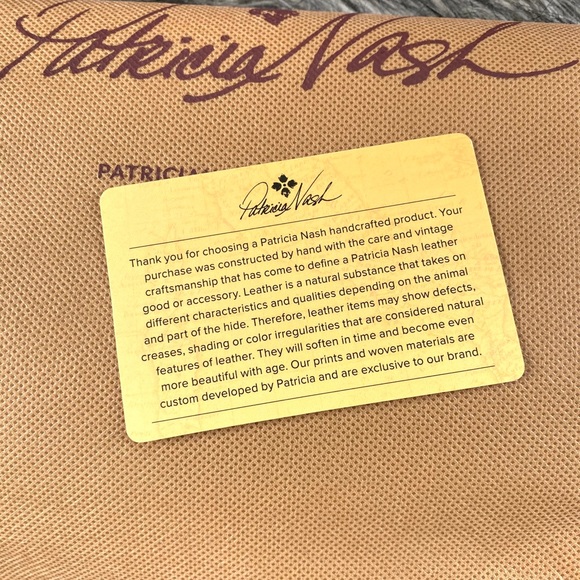 NWT elegant Patricia Nash genuine leather tote - Picture 7 of 11